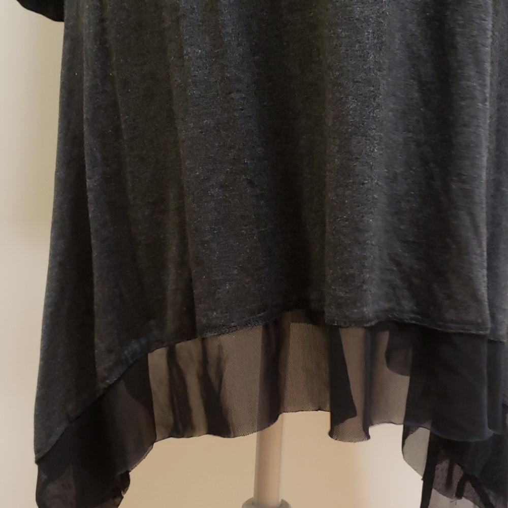 Lg. Cable & Gauge Stretch Black Dress C53 - Picture 3 of 7